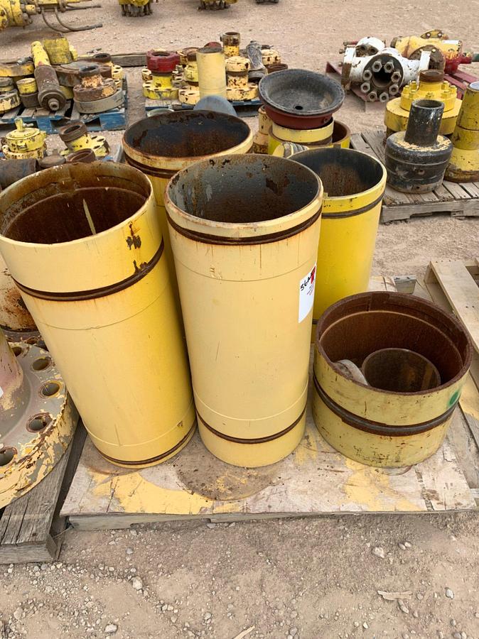 Used (4)Pallets of Assorted Spacer Spools and Flanges