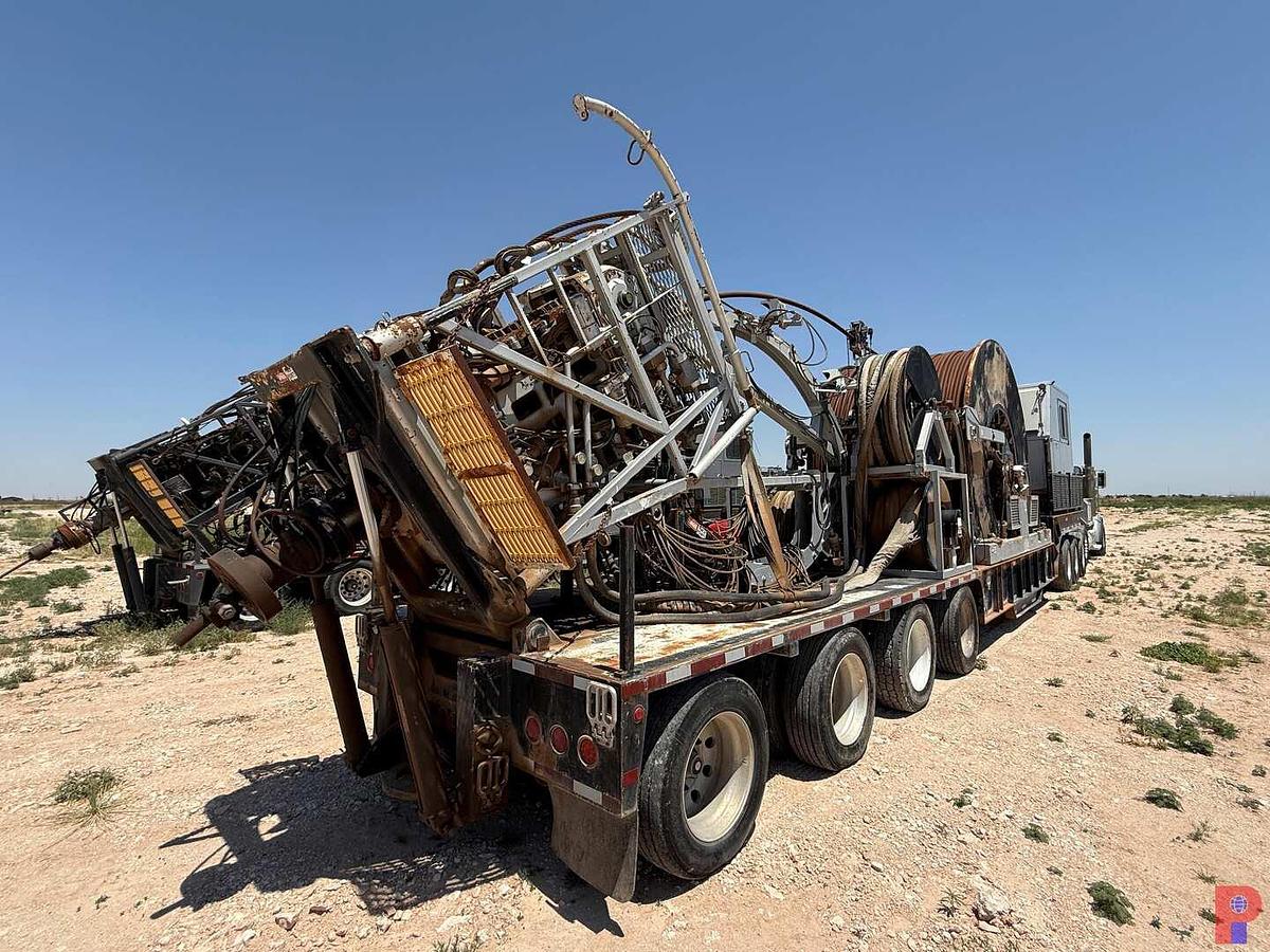 Used 2012 TOTAL EQUIPMENT AND SERVICE HYDRA RIG 580 15K 2” 4-AXLE COIL TUBING TRAILER