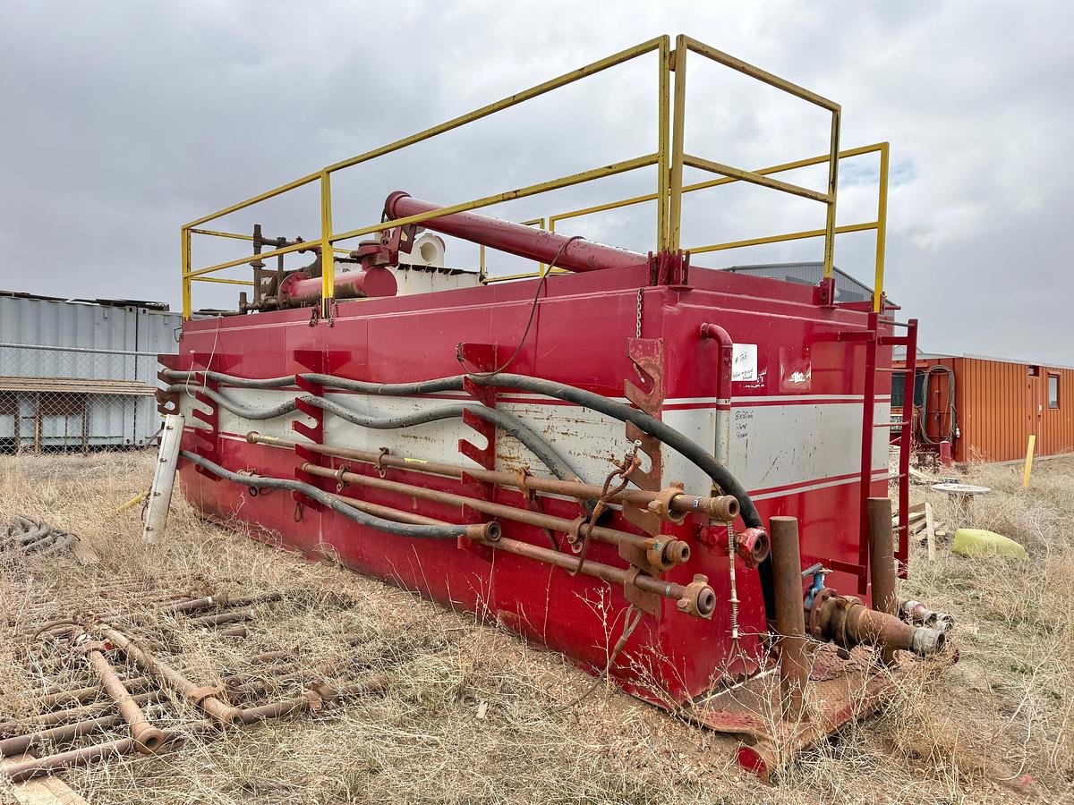 Used 20x8x6h 2 COMPARTMENT SHAKER TANK