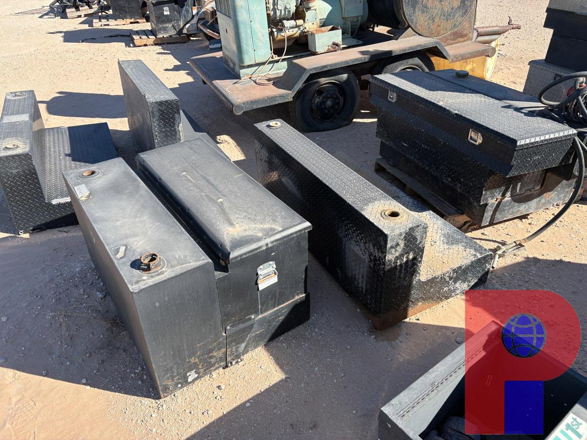 Used (8) ASSORTED TRUCK TOOLBOXES & L-SHAPED FUEL TANKS