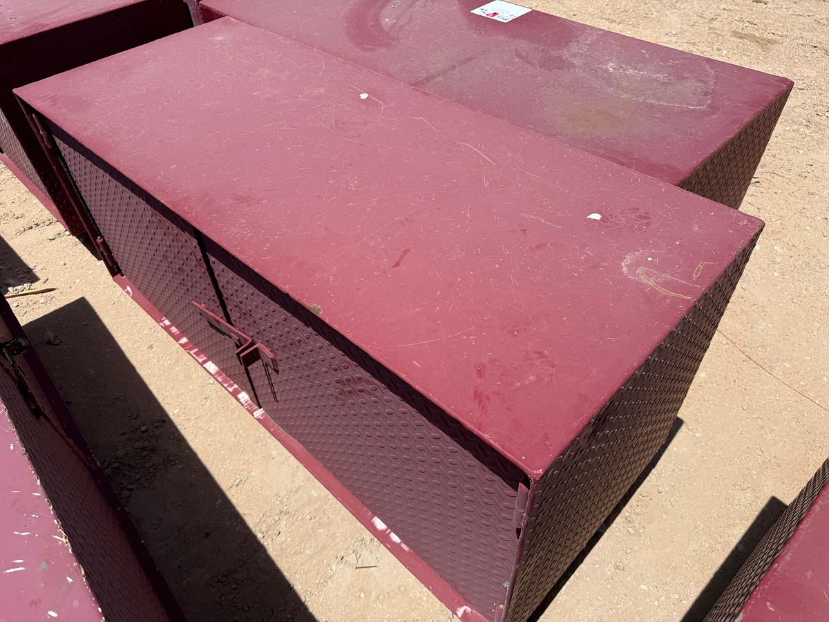 Used (2) 5’L x 2’W x 2’H STEEL 2-DOOR TOOL BOXES