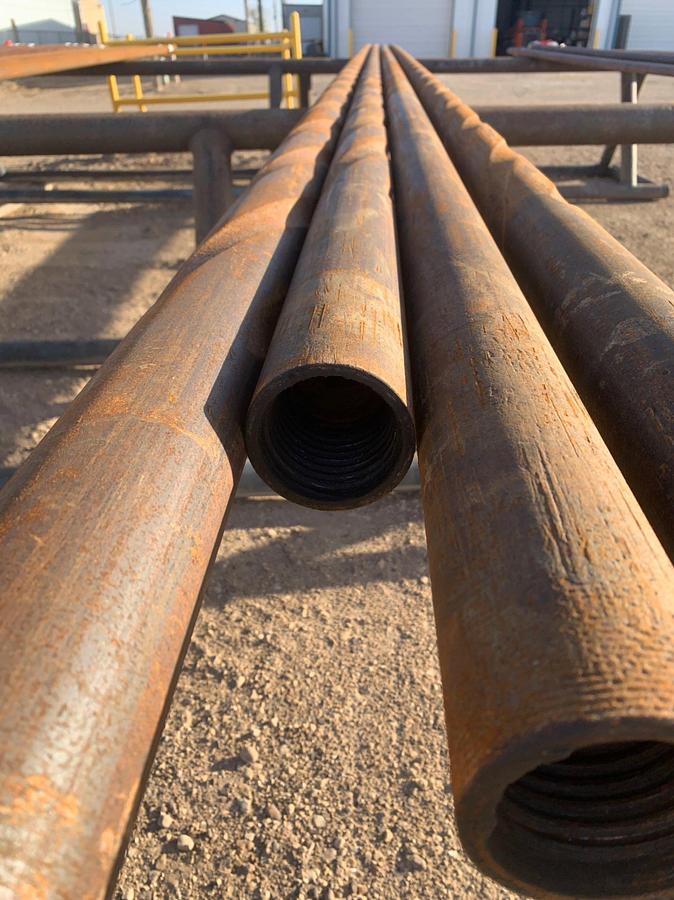 Used 3” OD x 1 1/4” ID 28.58’ L Spiral Drill Coller w/ 2 7/8 PAC