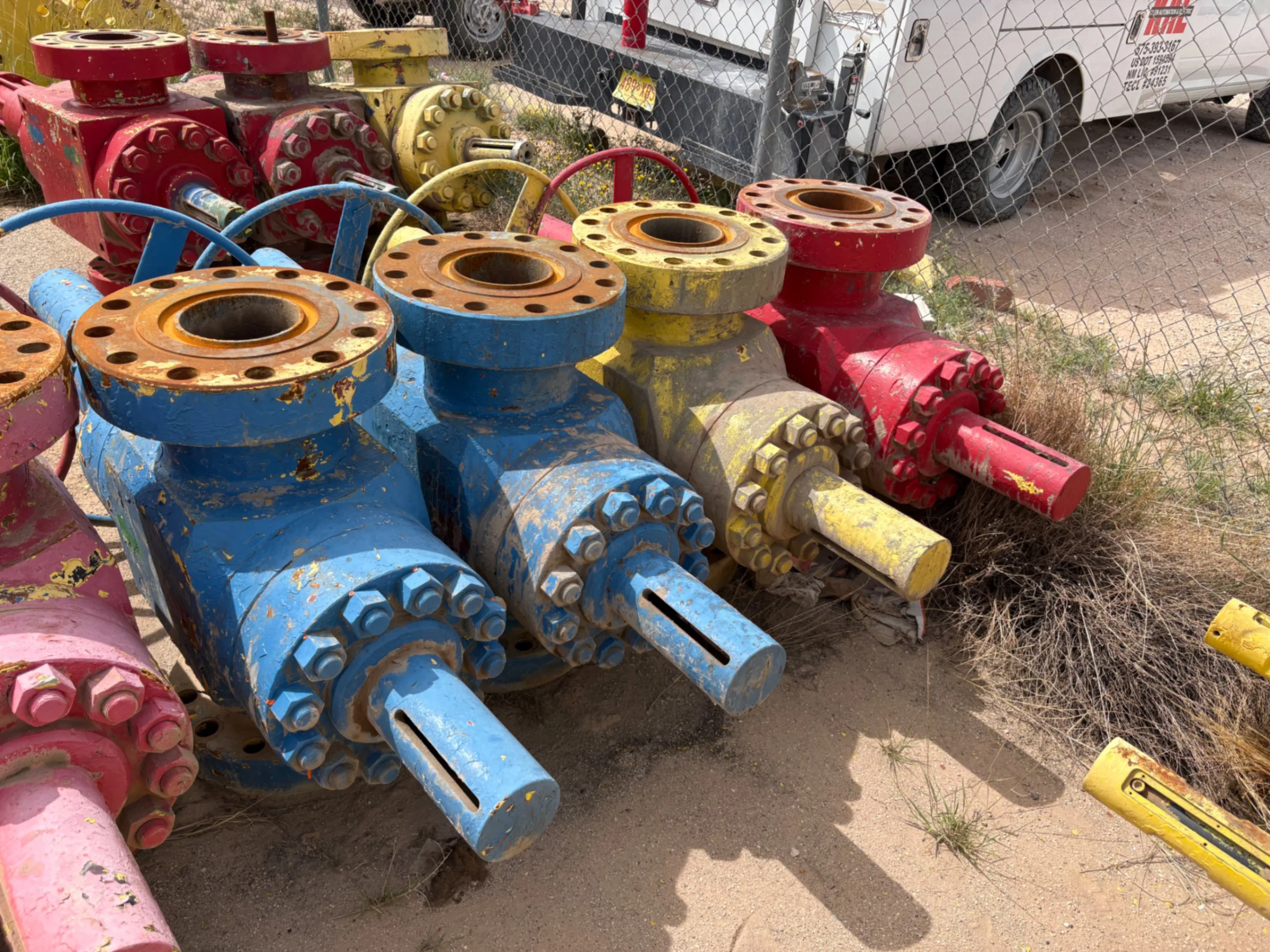 Used (4x$) (4) 7-1/16” 10K frac valves