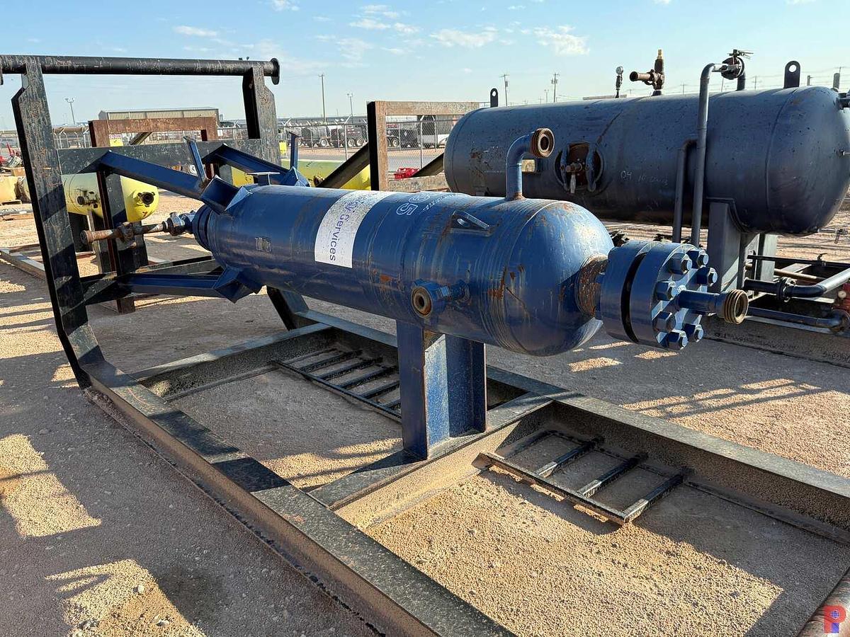 Used SKID MTD 24” X 7’6” 5500 PSI VERTICAL SAND SEPARATOR