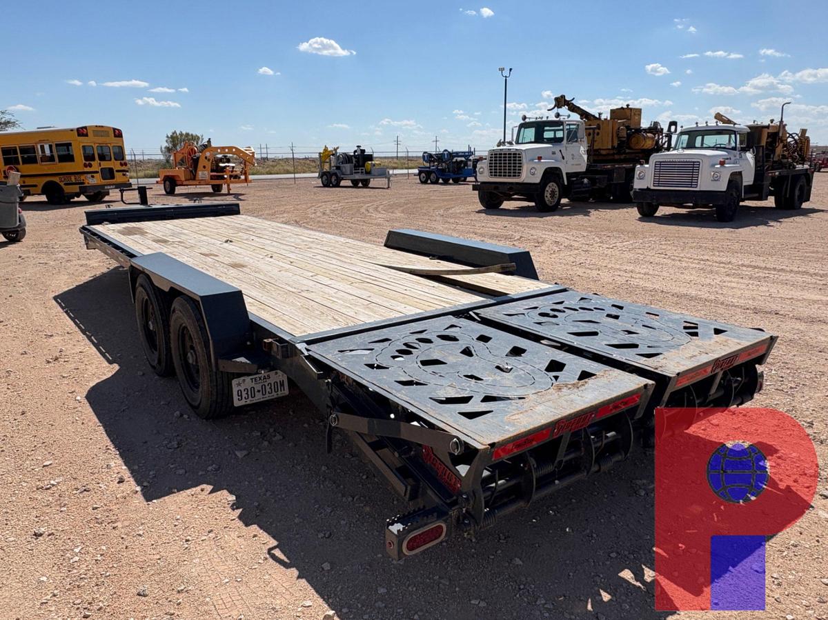 Used 2025 METALIUM INDUSTRIES 24’ X 7’ T/A BUMPER PULL CAR HAULER TRAILER