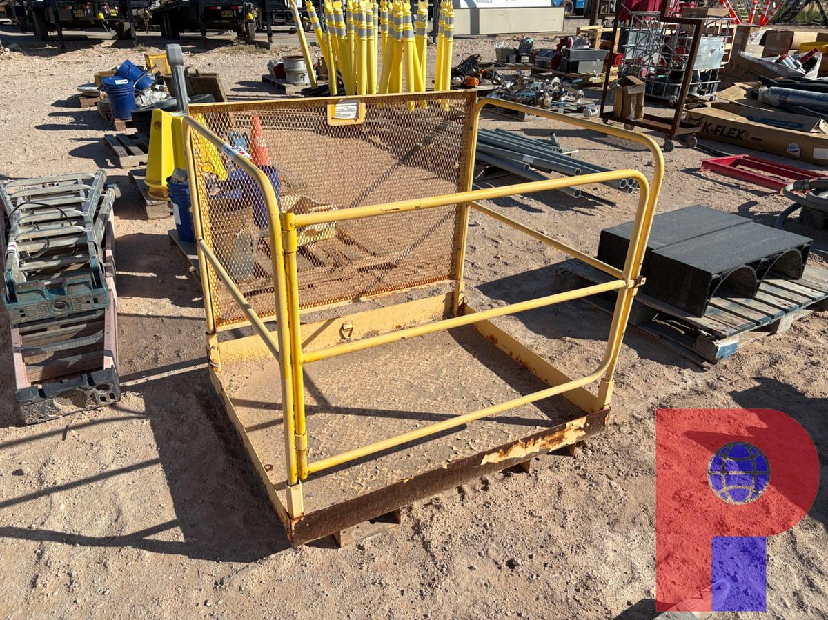 Used 48” X 40” FORKLIFT AERIAL PLATFORM