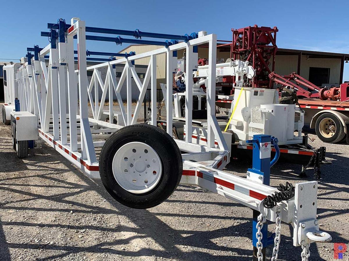 Used 2015 BRINDLE PRODUCTS, INC. 36’ T/A PONTLE HITCH 4 REEL TRAILER