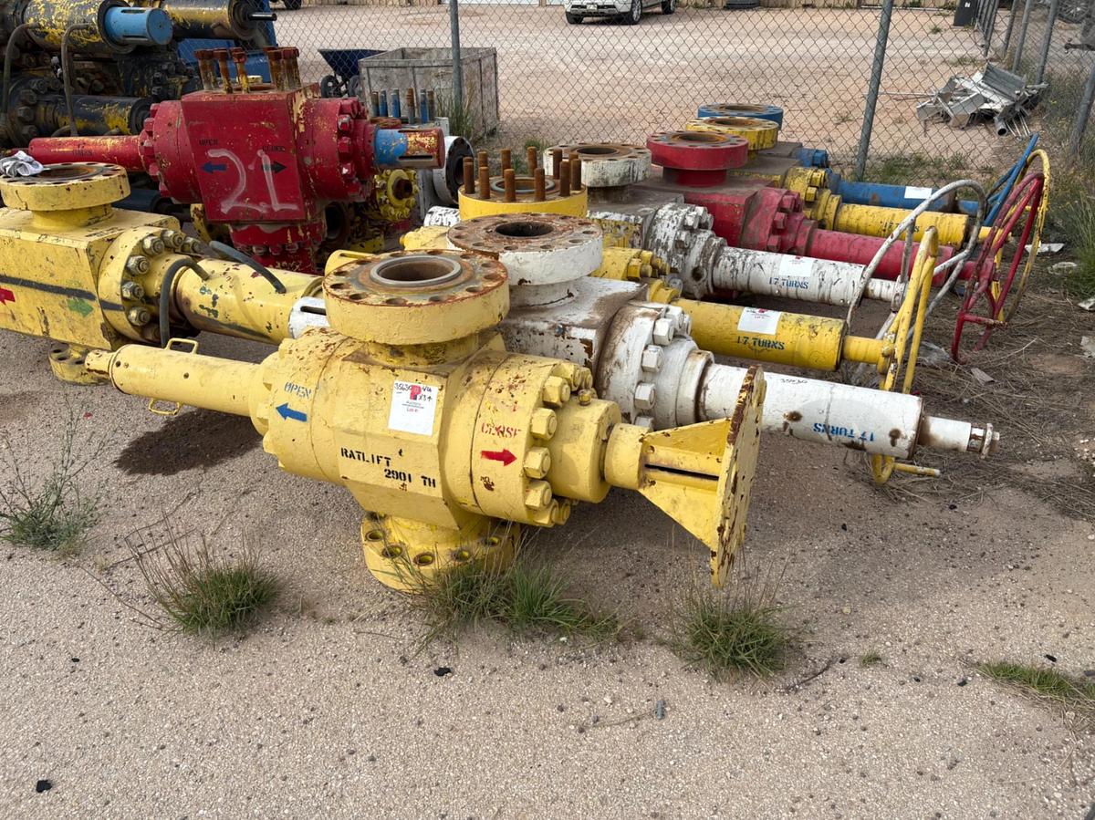 Used (3x$) (3) 7-1/16” 10K frac valves