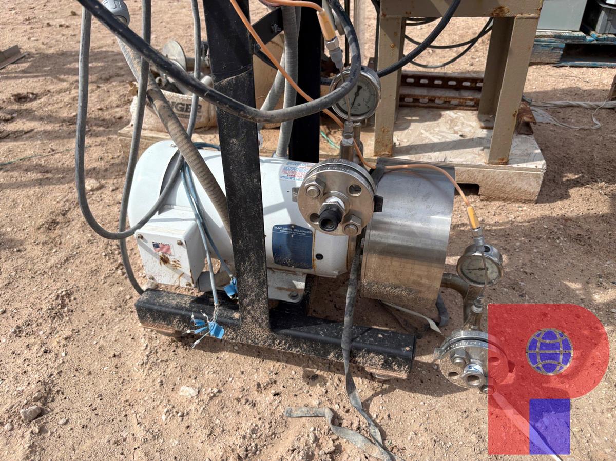 Used FLOWMOTION CHEMICAL PUMP SKID W/ BALDOR 7.5HP ELECTRIC MOTOR