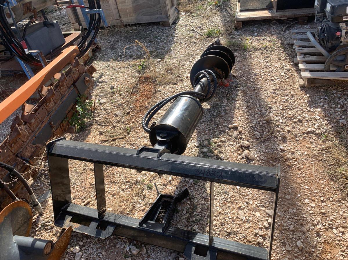 Used Skid Steer Auger w/ 12” Auger Bit