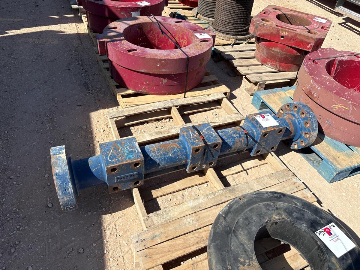 Used 5” x 68”L 7500psi flanged manifold