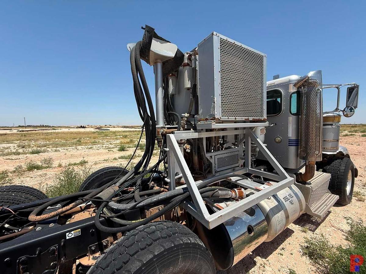 Used 2013 PETERBILT 367 QUAD AXLE COIL TUBING HAUL TRUCK (INOPERABLE)