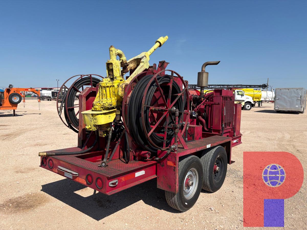 Used BOWEN 2.5 85-TON POWER SWIVEL MOUNTED ON 17’ T/A BUMPER PULL TRAILER