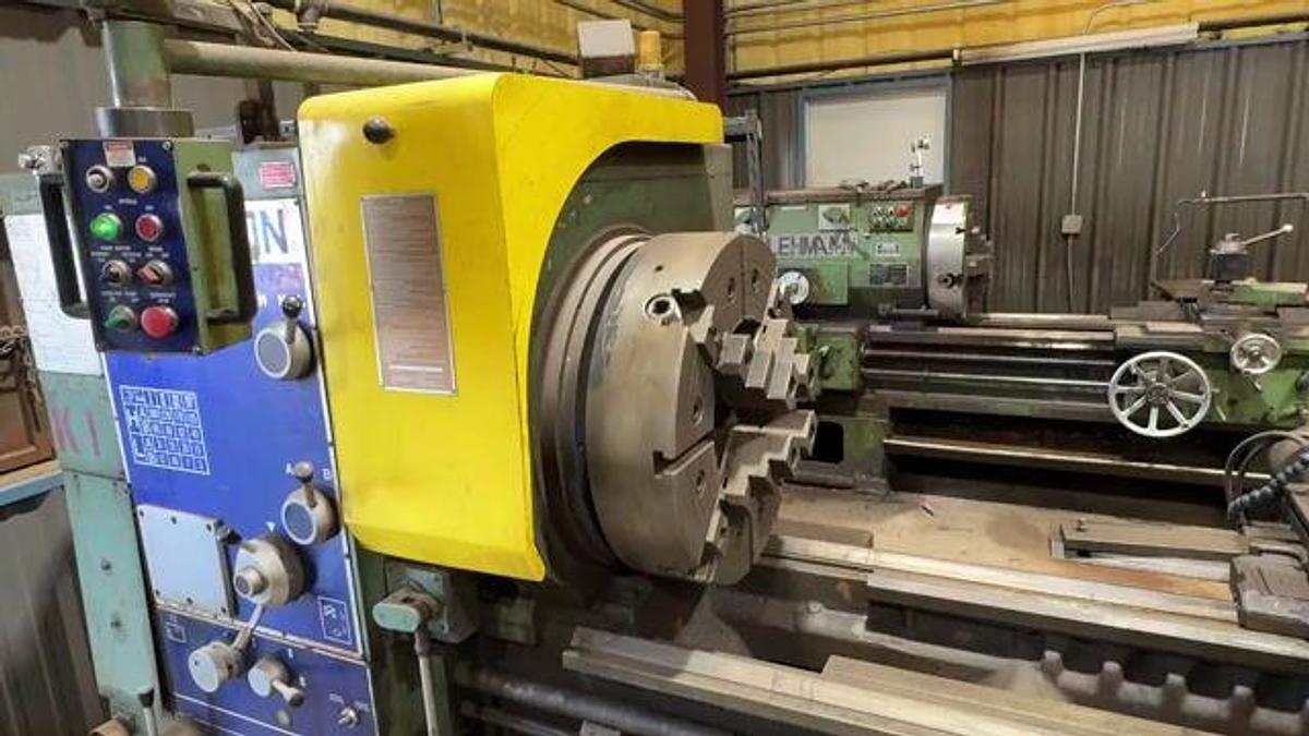 Used KINGSTON HK-3000 OIL COUNTRY 30”HNL HOLLOW SPINDLE LATHE