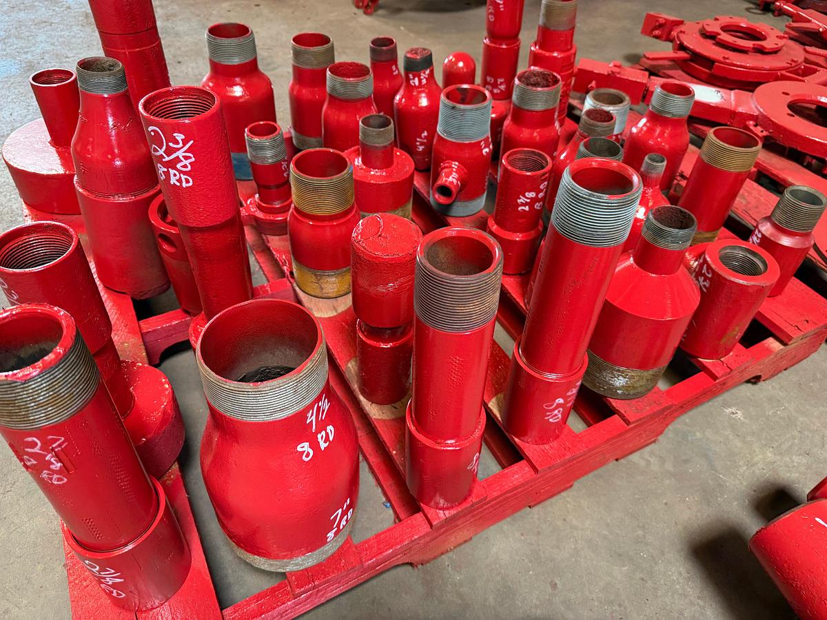 Used PALLET W/ (25+) 1” THRU 7” SWAGES
