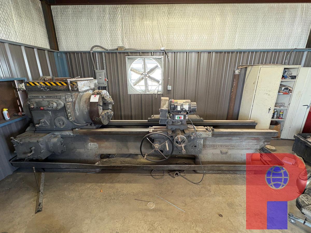 Used LODGE & SHIPLEY 108” LATHE W/ DUMORE TOOL POST GRINDER