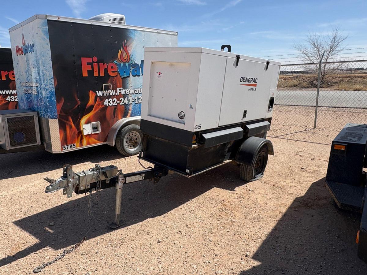 Used 2018 GENERAC MOBILE PRODUCTS MMG45IF4-STD 38KW S/A BUMPER PULL GENERATOR