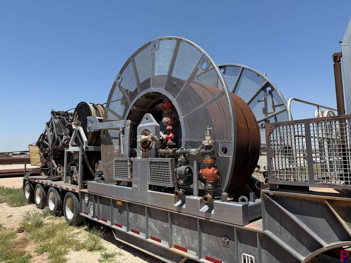 Used 2012 TOTAL EQUIPMENT AND SERVICE 15K 1-1/4” 4-AXLE COIL TUBING  TRAILER