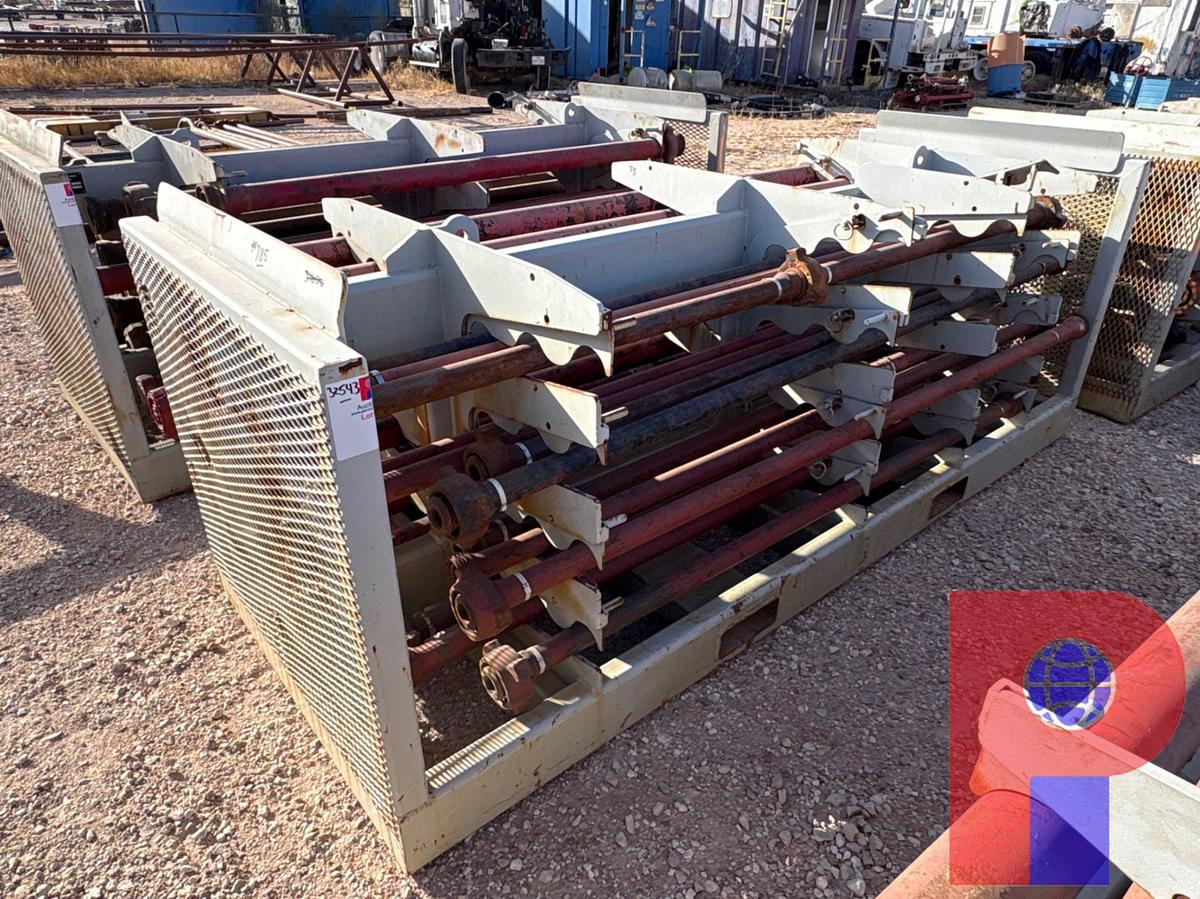 Used (25) 10’ JTS. OF 2”-3” FIG 1502 15K WP FLOW IRON ON TRANSPORT RACK