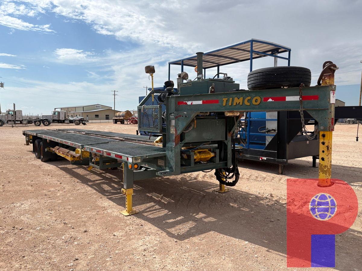Used FORUM 40’ X 8’4” T/A GOOSENECK HYDRAULIC PIPE HANDLER TRAILER