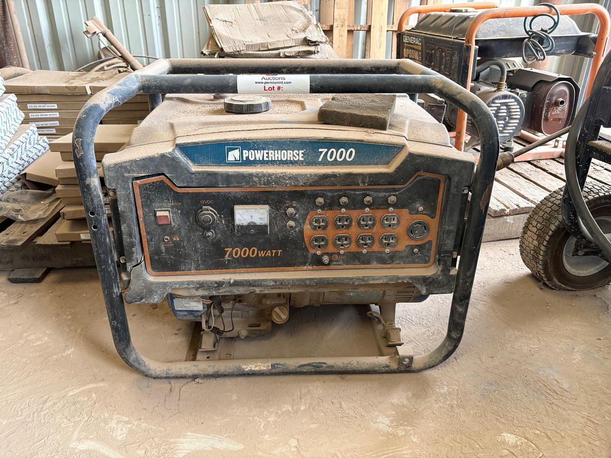 Used Generac gp5500 portable generator, powerhorse 7000 generator, & Alkota 320AX4 pressure washer