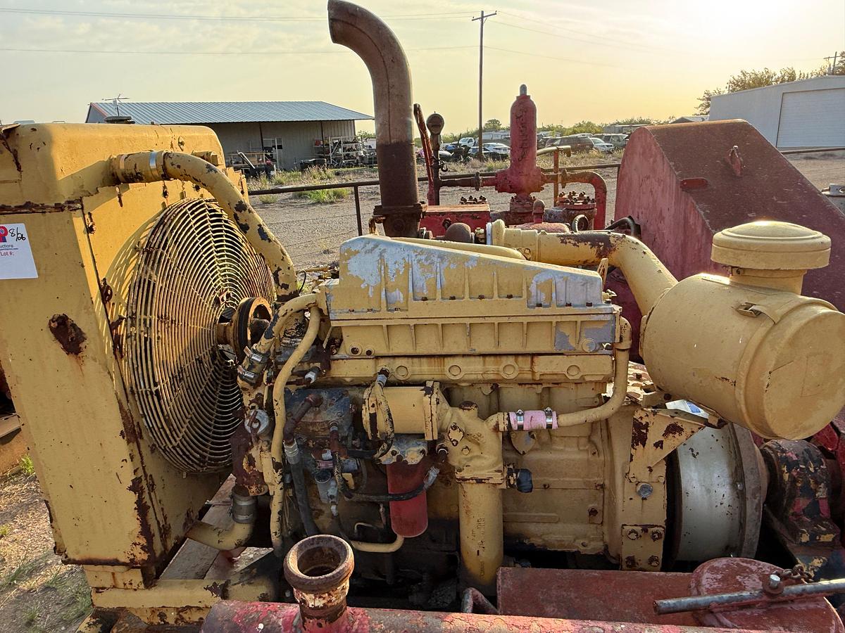 Used IDEAL C-150 DUPLEX MUD PUMP P/B CATERPILLAR 3306TA, SKIDDED