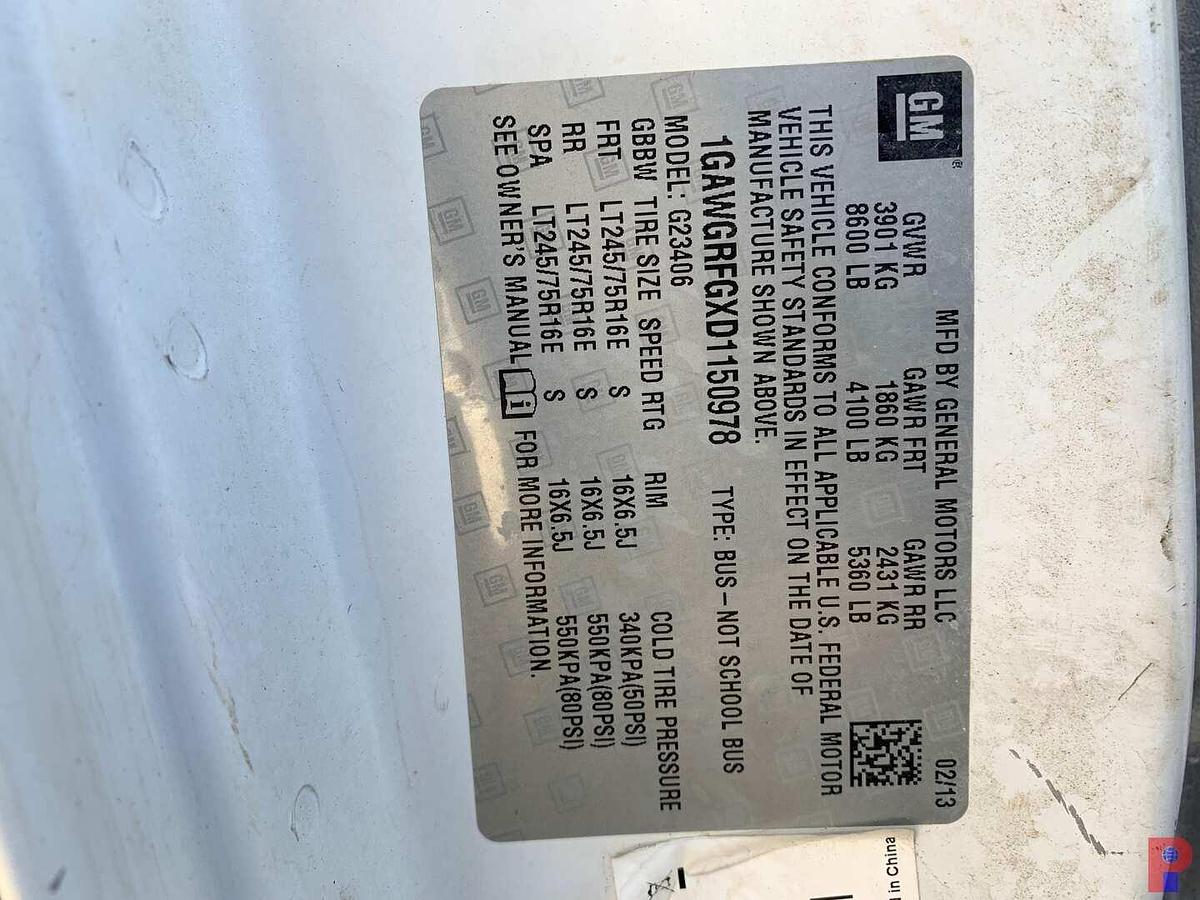 Used 2013 CHEVROLET EXPRESS PASSENGER VAN