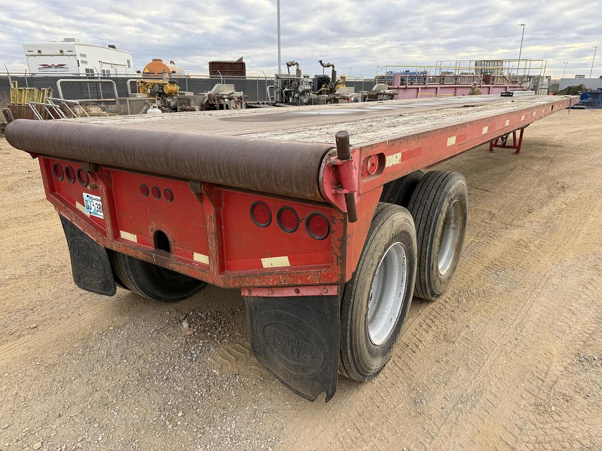 Used 2003 SHOP BUILT 48’ X 102” T/A OILFIELD FLOAT FLATBED TRAILER