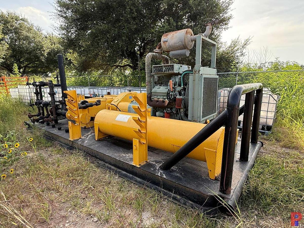 Used JWS 165L TRIPLEX WELL SERVICE PUMP P/B DETROIT DIESEL, SKIDDED