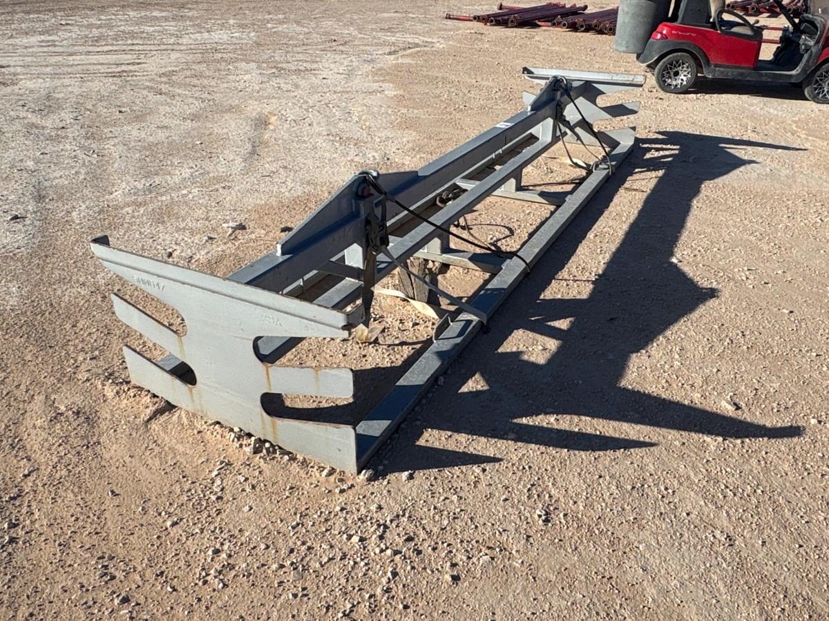 Used Crane works 14’ x 40” x 2’ 2-tier 3” stackable pipe rack