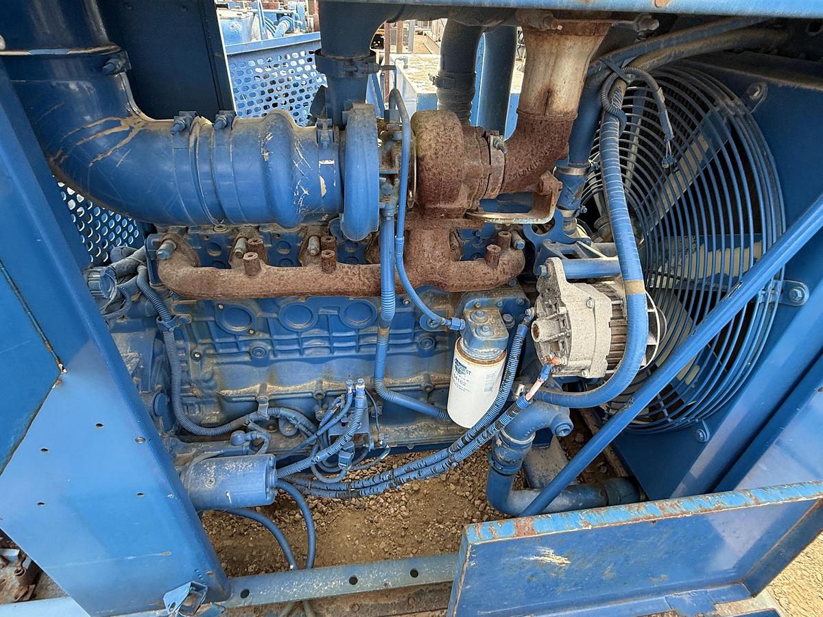 Used GARDNER DENVER TEE 5K WP TRIPLEX WELL SERVICE PUMP, SKIDDED