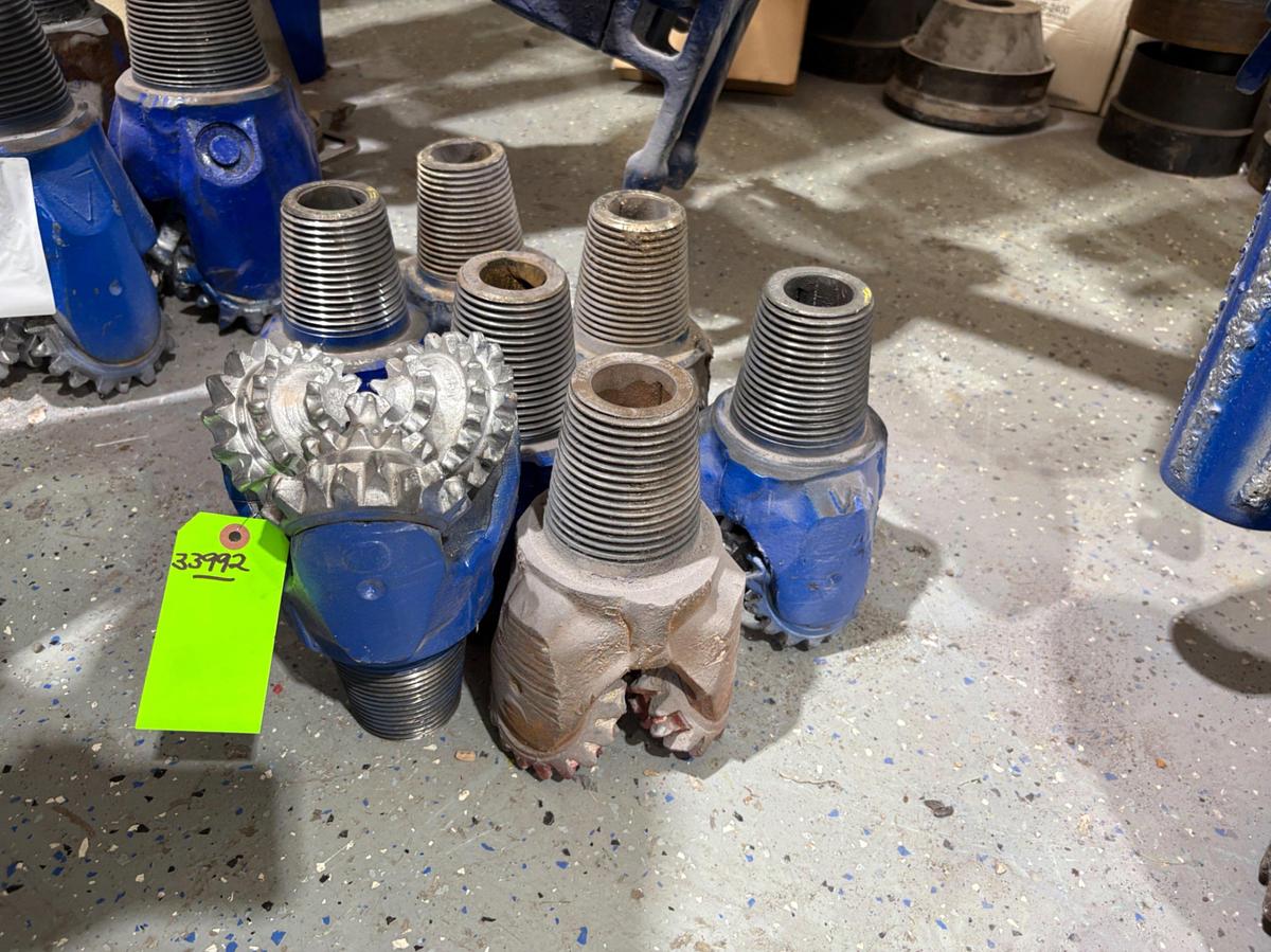 Used (7x$) 6-1/8” & 6-1/4”od tricone drill bits