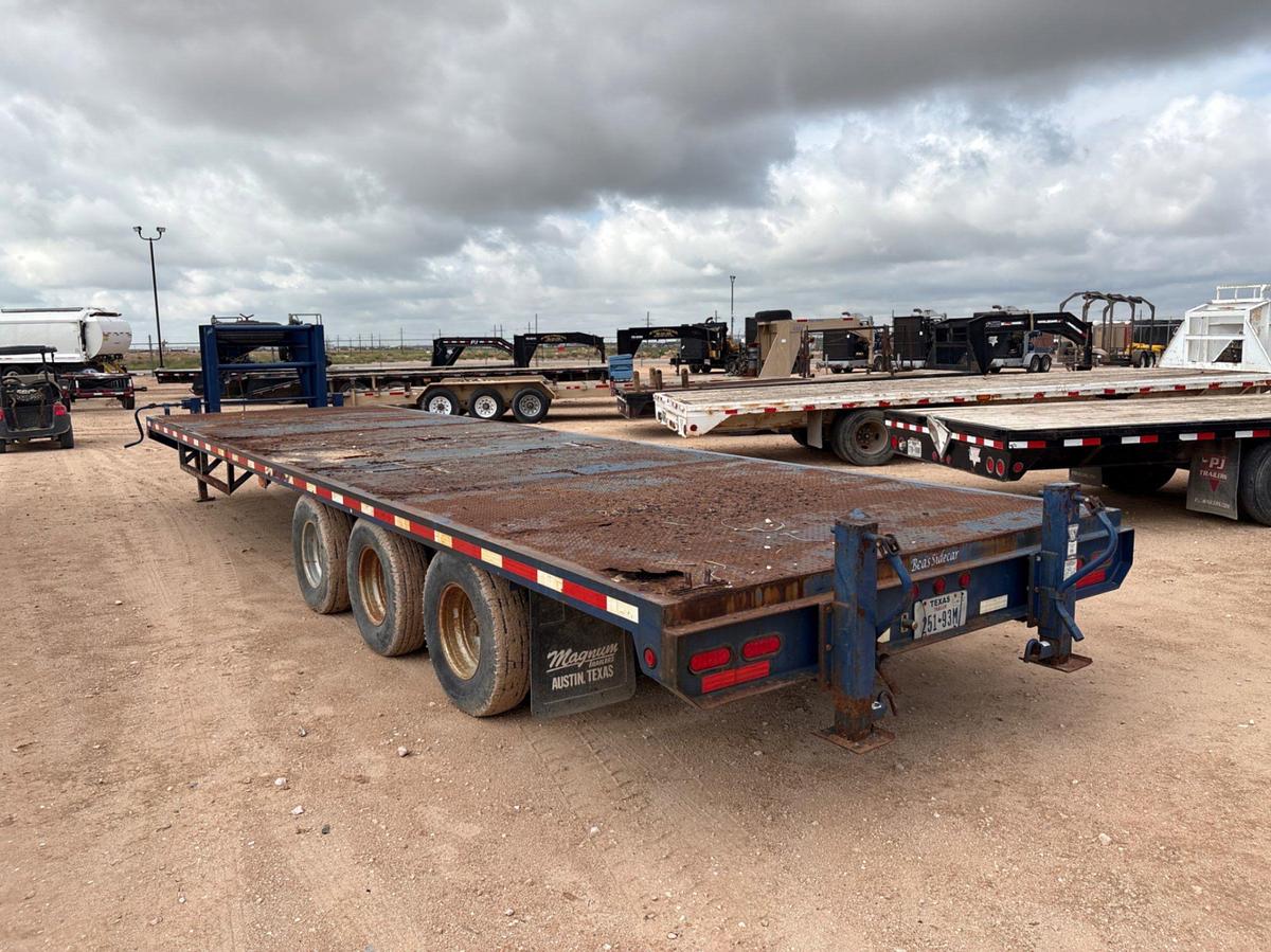 Used 2013 MAGNUM CUSTOM TRAILERS 30’ X 102” 3-AXLE GOOSENECK TRAILER