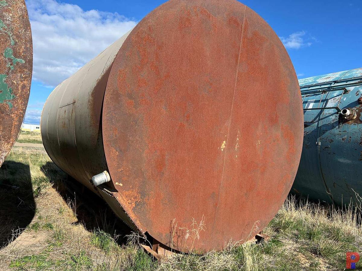 Used SKIDDED 12’DIAMETER X 20’H 400BBL VERTICAL STORAGE TANK