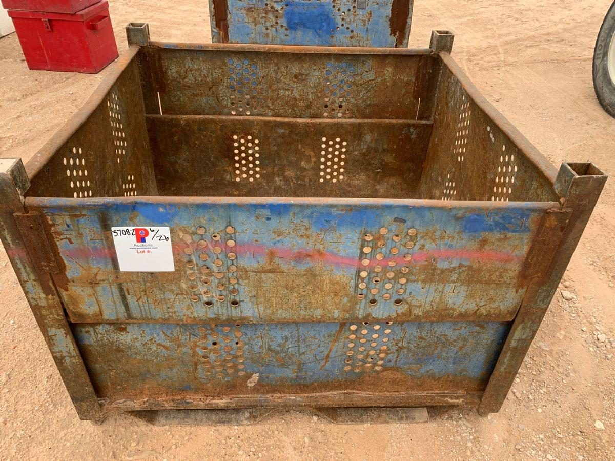 Used 48” x 48” x 36” Metal Bin