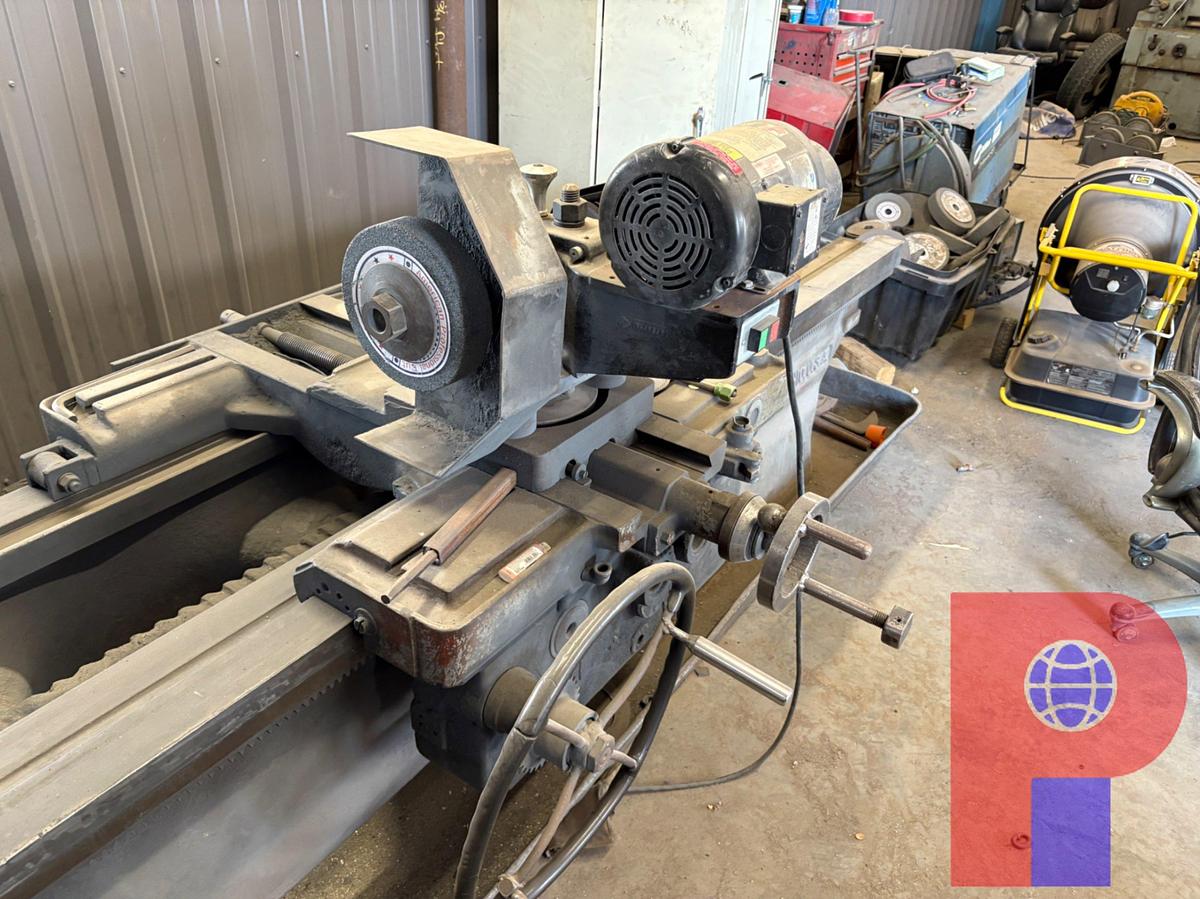 Used LODGE & SHIPLEY 12-3/4 HOLLOW SPINDLE LATHE W/ DUMORE TOOL POST GRINDER