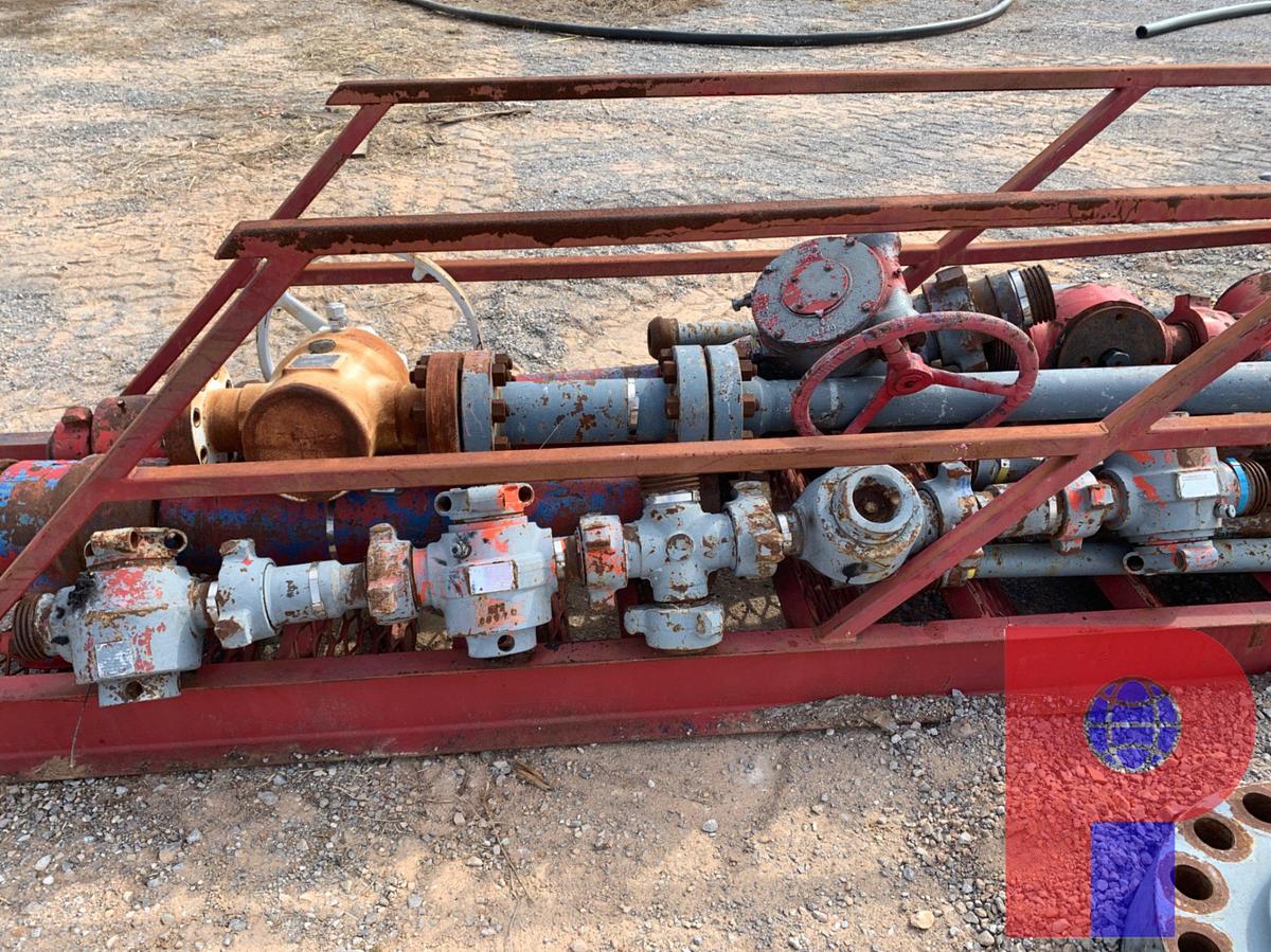 Used (7) 1502 PLUG VALVES (4) 1002 PLUG VALVES (11) ASSORTED 1002 AND 1502 FLOW LINE, AND STEEL LADDER