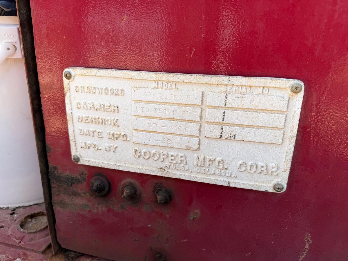 Used Cooper LTO 350 DD Well Service Rig w/ 97 x 200k Mast (Last Worked July 2026)