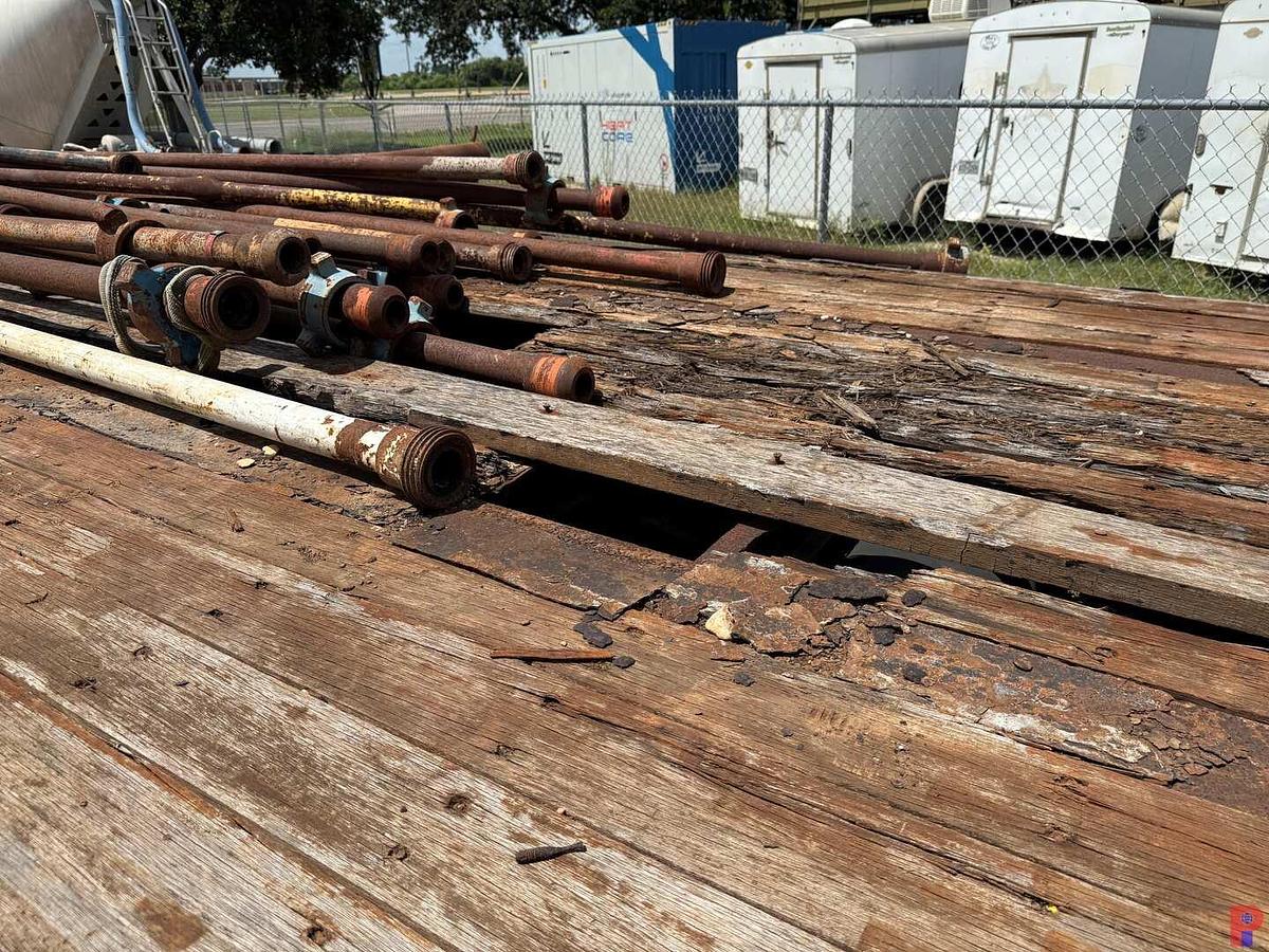 Used 2012 CLARK TRAILER SERVICE 45' X 102" TRI AXLE FLATBED OILFIELD FLOAT TRAILER
