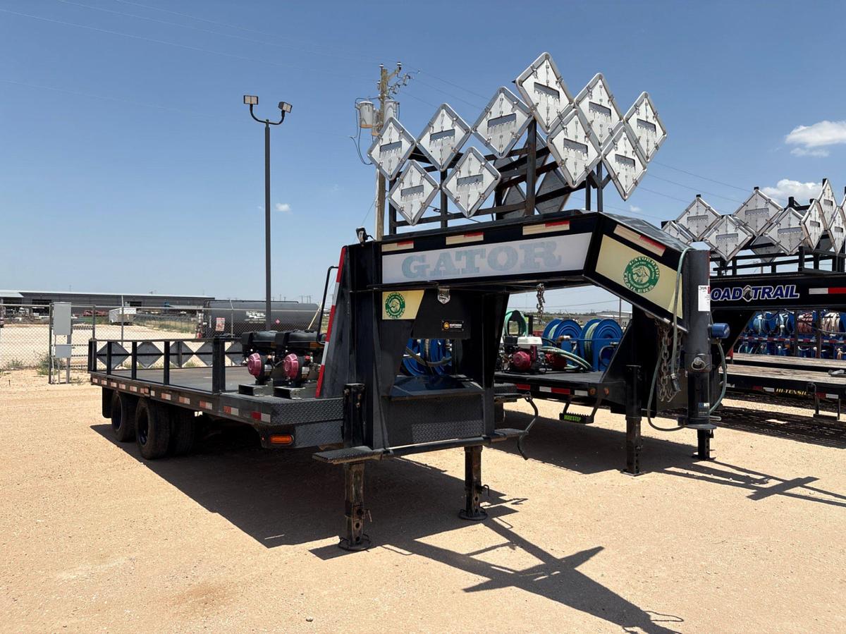 Used 2018 GATORMADE 20’ X 8’ T/A GOOSENECK CHEMICAL PUMP TRAILER
