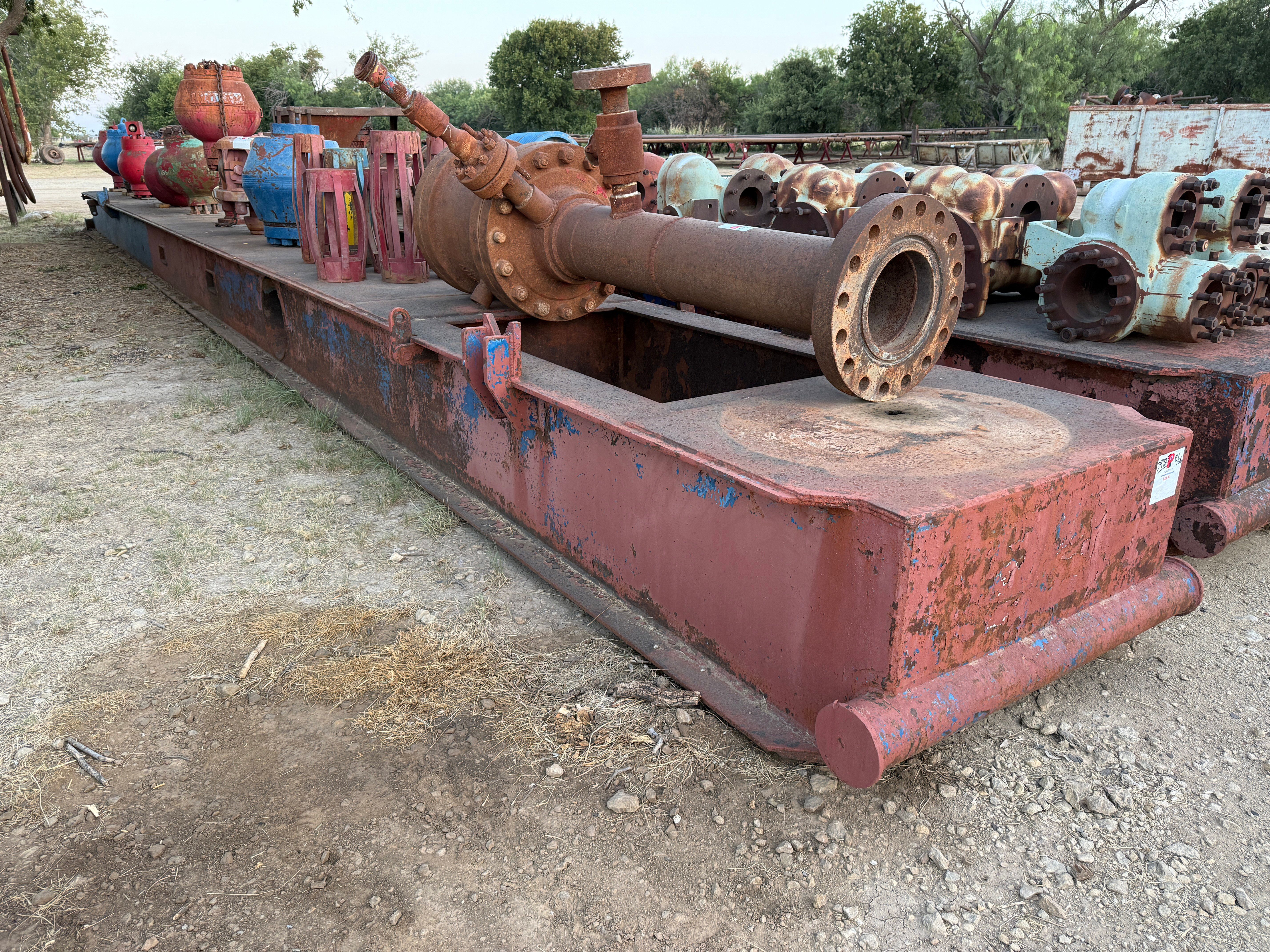 Used (2) 50’ x 4’ x 2’ PONY SUBSTRUCTURES W/ 19” UTILITY HOLE & FORK POCKETS, SKIDDED