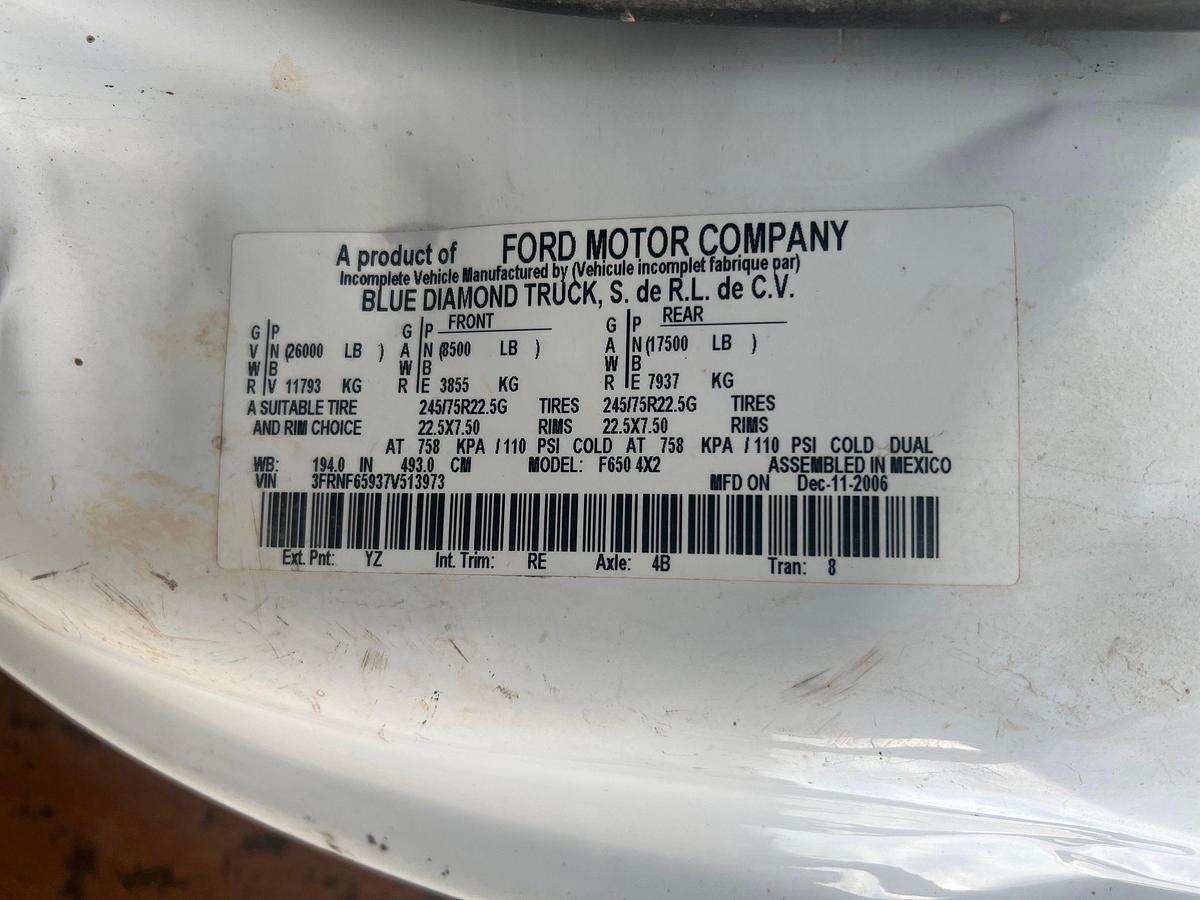 Used 2007 FORD F-650 SUPER DUTY ROUSTABOUT TRUCK
