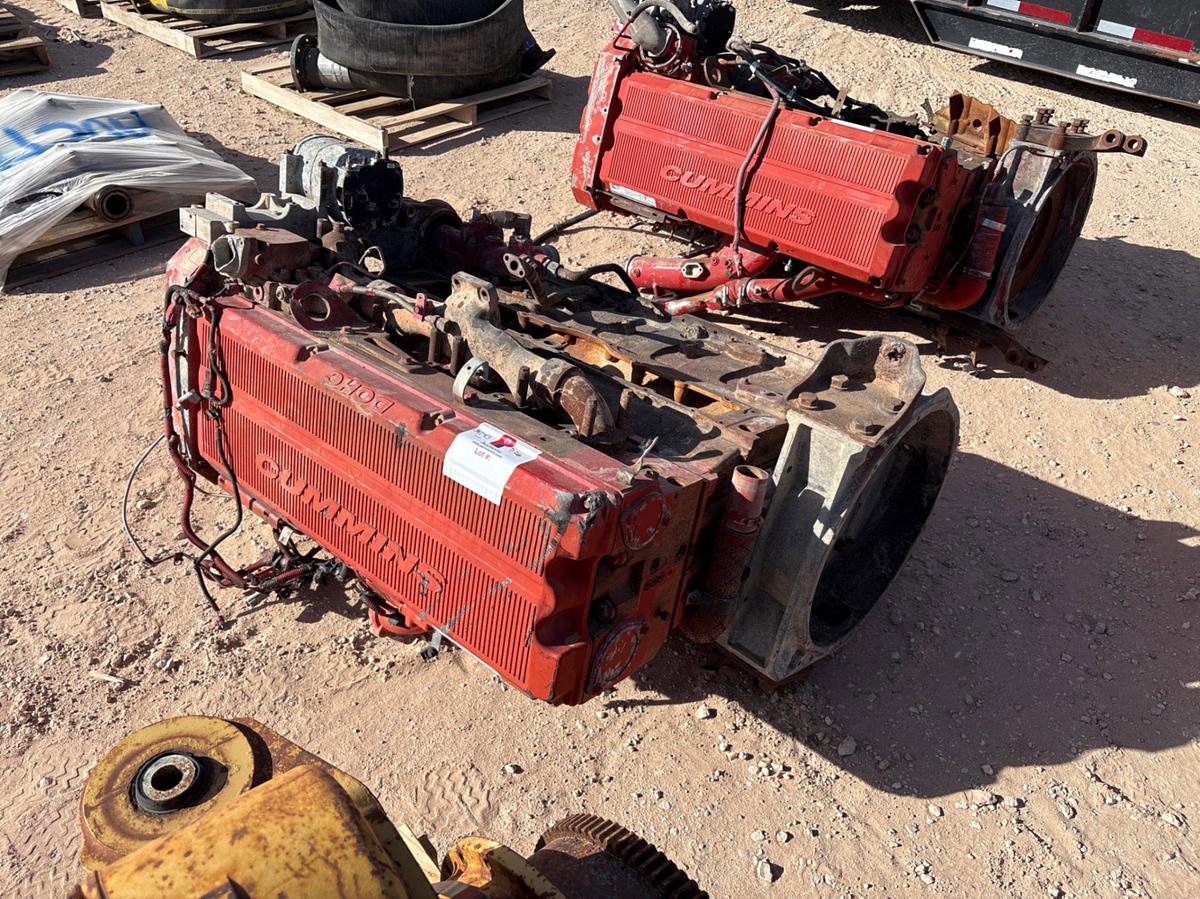 Used (3) CUMMINS ISX & (1) CAT C13 INCOMPLETE DIESEL ENGINES