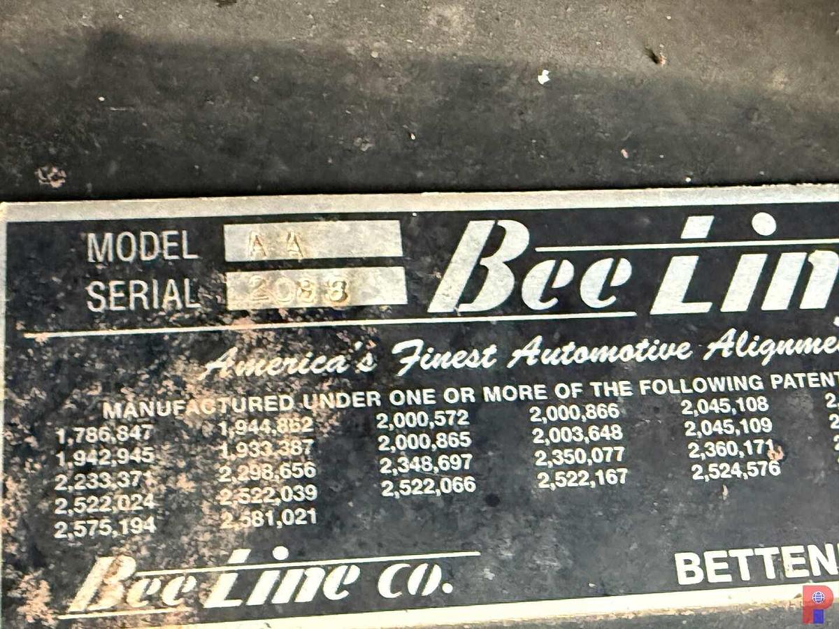 Used BEE LINE 7500 ALIGNMENT MACHINE PKG.