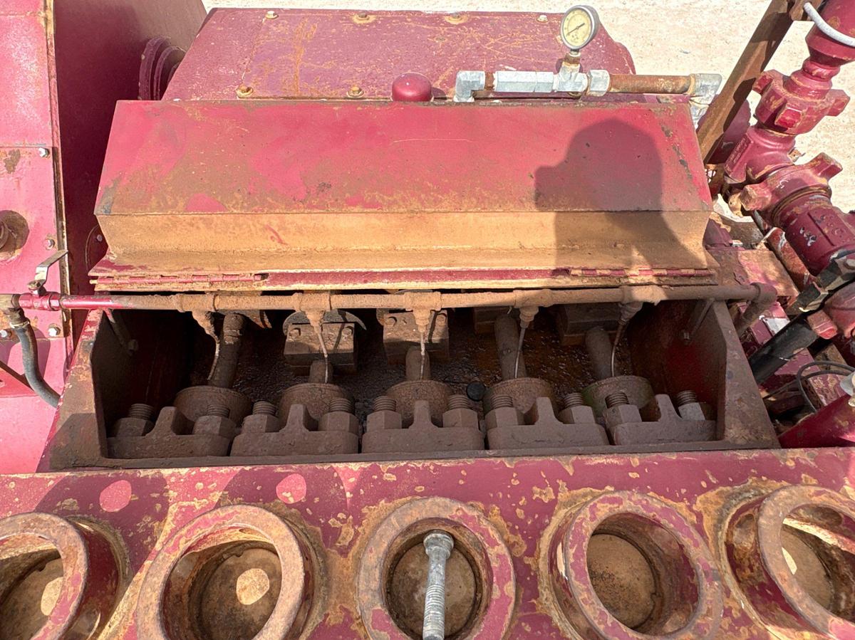 Used Harlow sammons HSJWS-5S Quintaplex pump, skidded