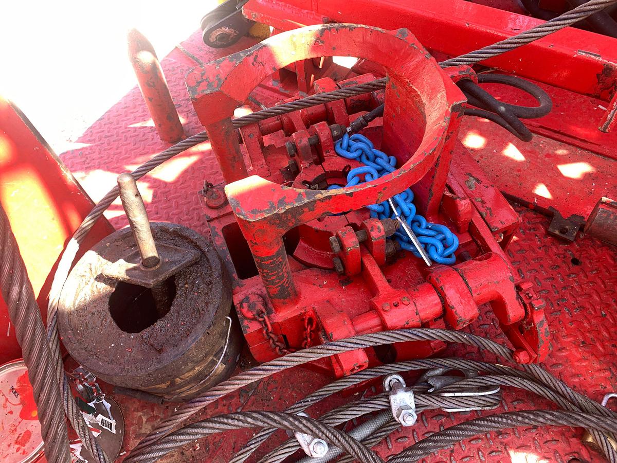 Used 2012 EAGLE 5-AXLE WELL SERVICE RIG 104'x300k MAST (2022 Cat IV, FULLY TOOLED WITH CERTIFICATION PAPERWORK, FEILD READY)
