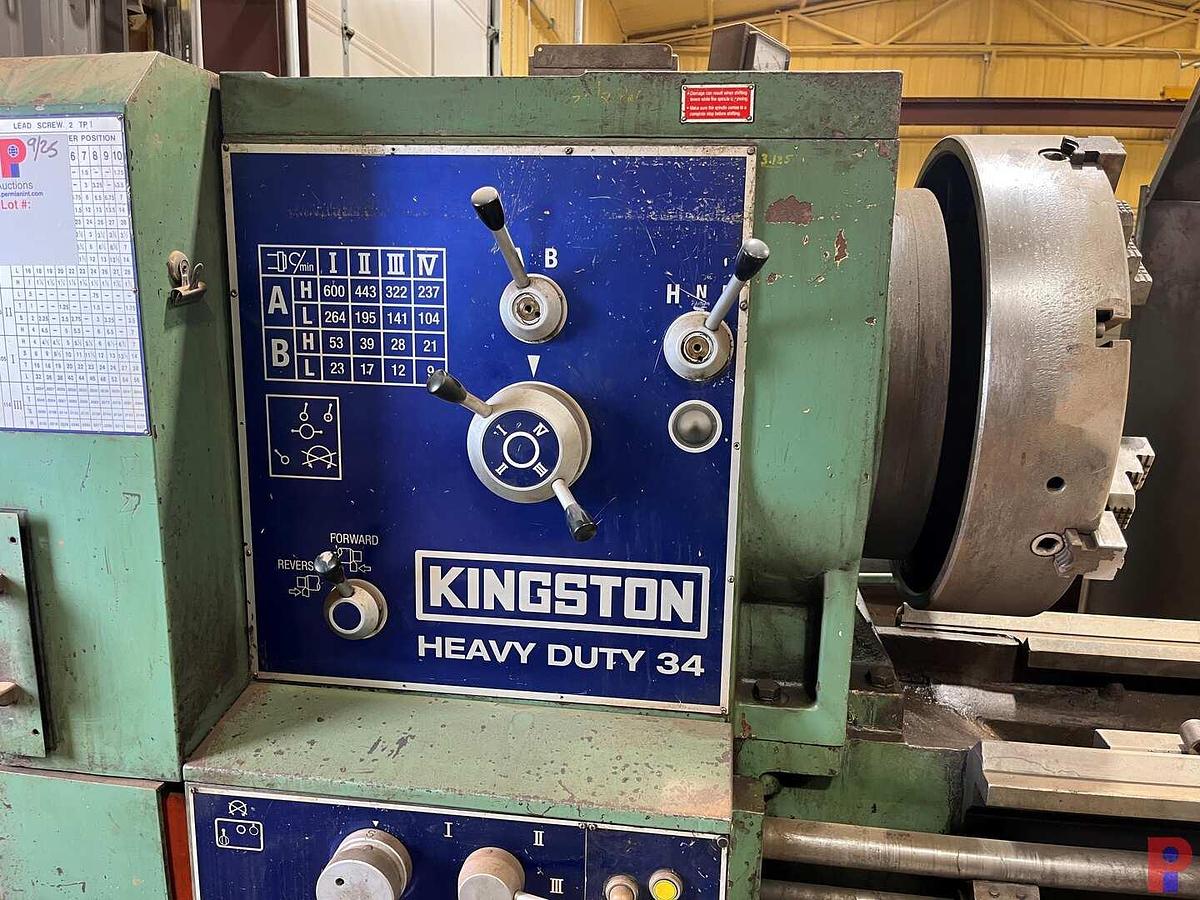 Used KINGSTON-HPX3000 9-5/8 HOLLOW SPINDLE HEAVY DUTY34 LATHE