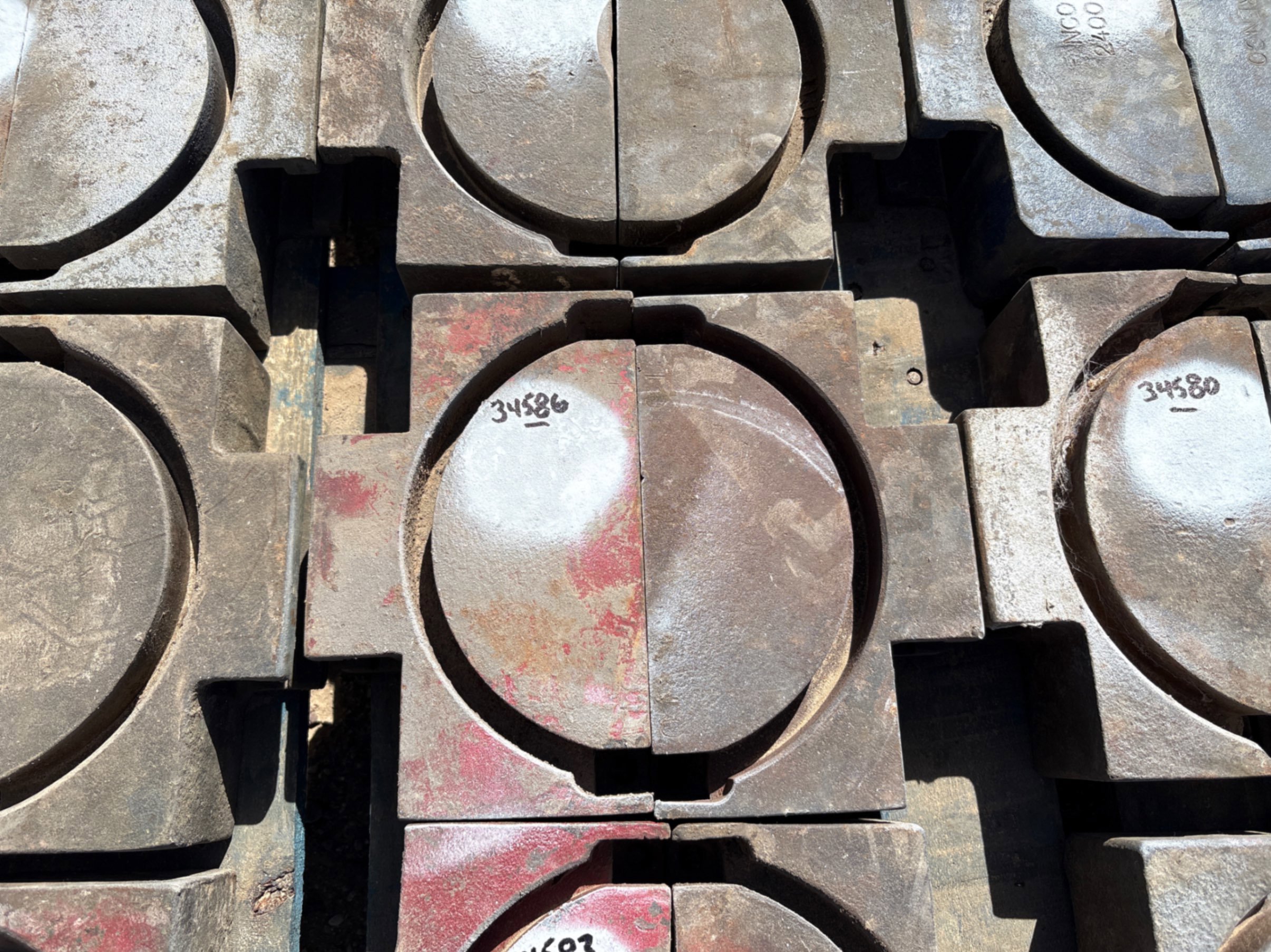 Used SET OF (2) BLIND REEDY BOP RAMS