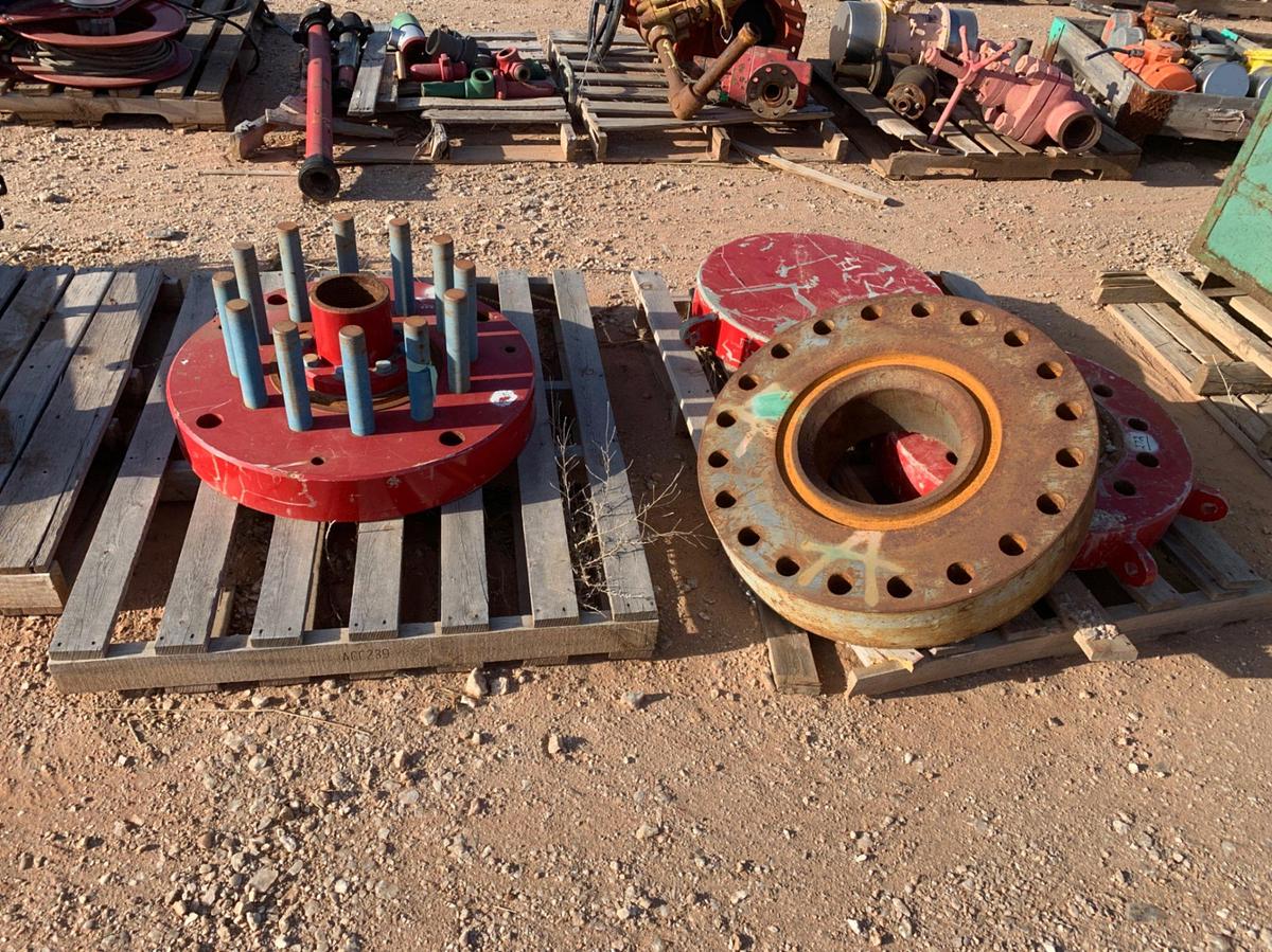 Used (2) Pallets of (4) 30” x 11” Spacer Flange