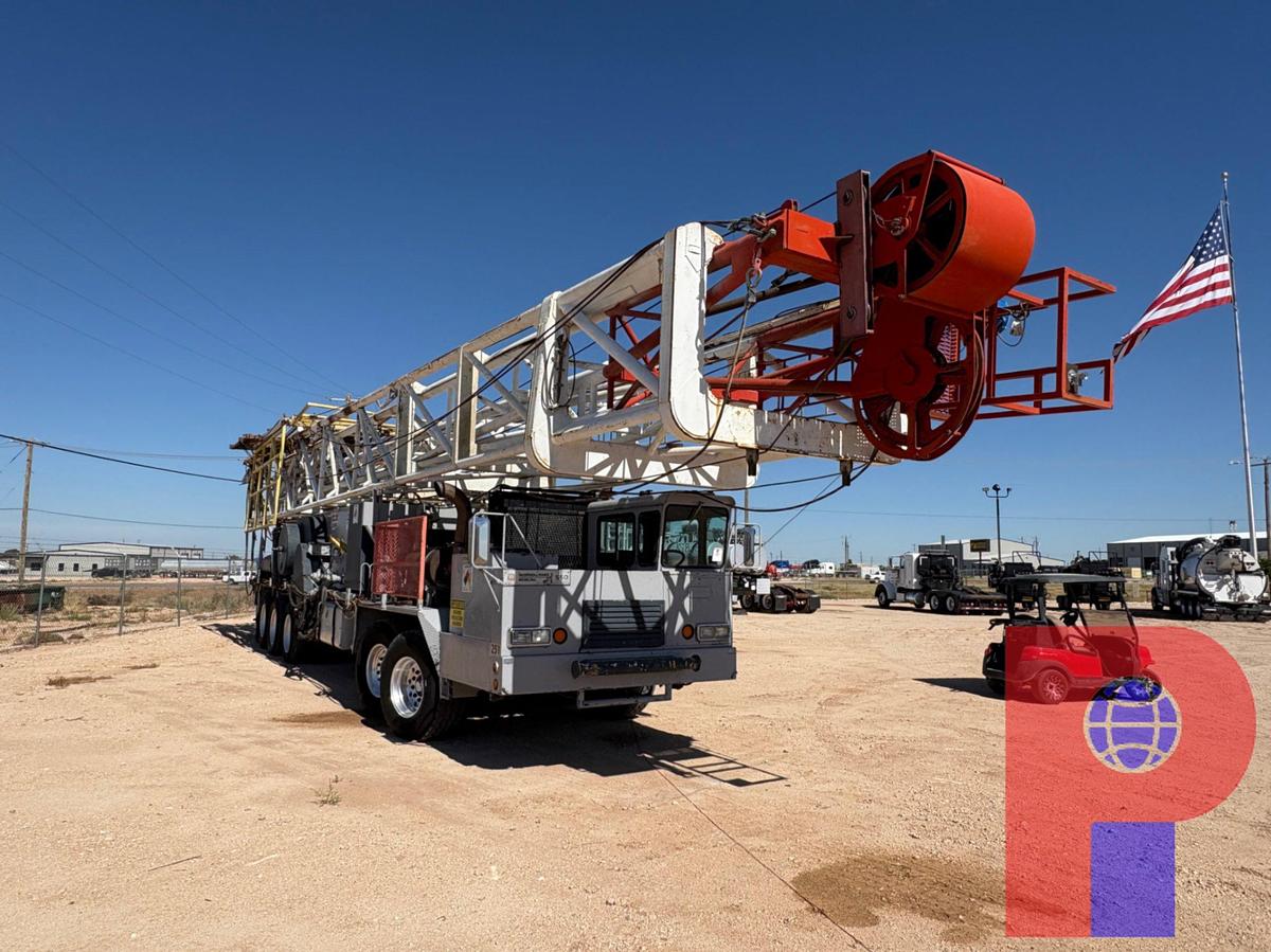Used 2004 NOV/FRANKS 550 5-AXLE DOUBLE DRUM WELL SERVICE RIG